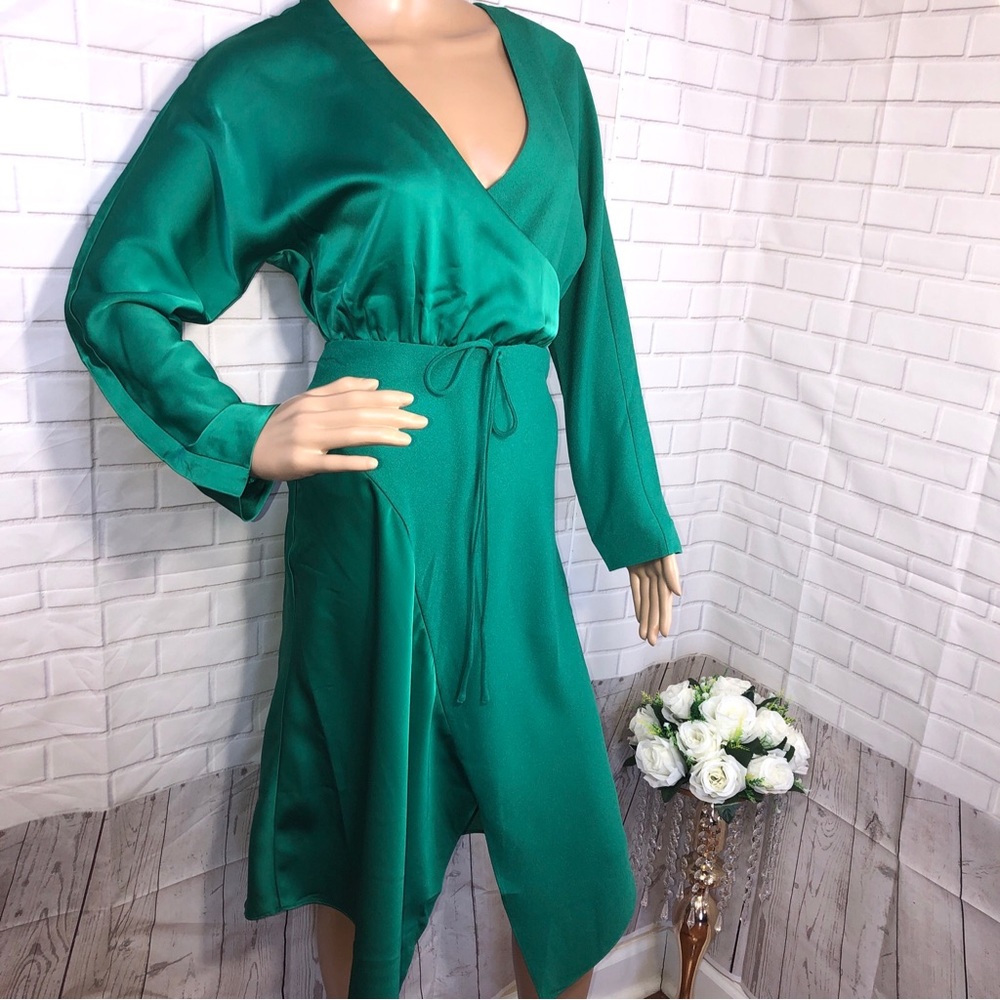 Cushnie Classic Regular Fit Women Emerald Green Dress Sz 0 NWT Fit Small Green